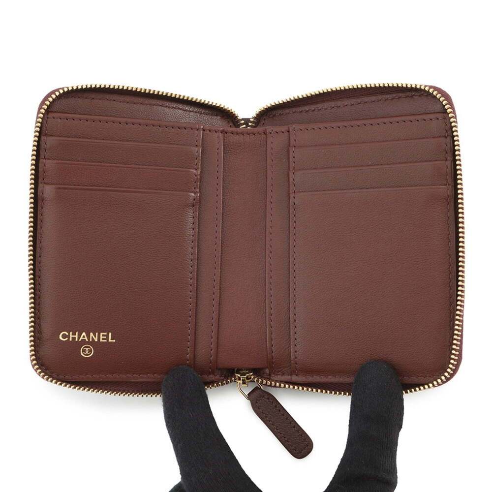 CHANEL Brown Logo Wallet - Picture 4 of 14